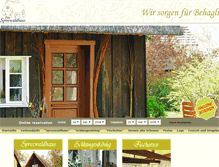 Tablet Screenshot of das-spreewaldhaus.de